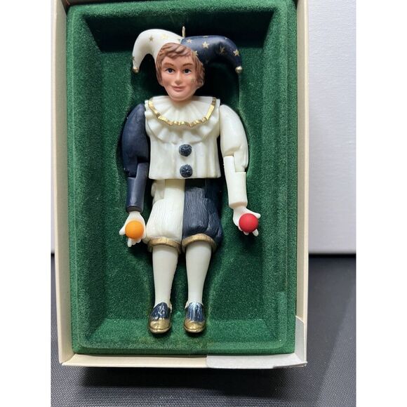 Vintage 1984 Hallmark Keepsake Ornament Holiday Jester Movable Arms/Legs READ‎ - Picture 1 of 4